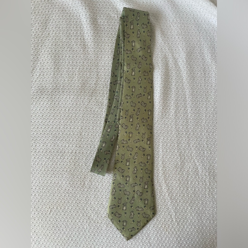 Hermès Silk Printed Tie